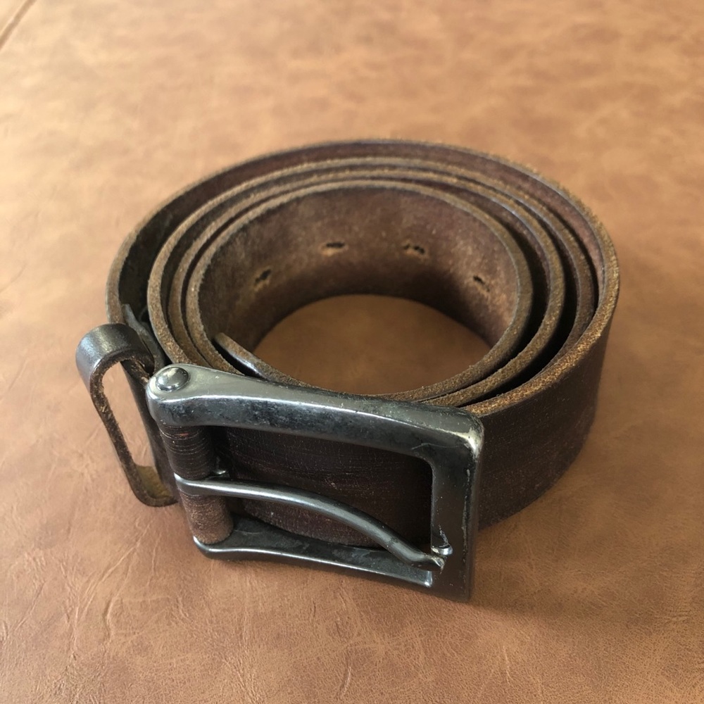 Leather Fossil Belt